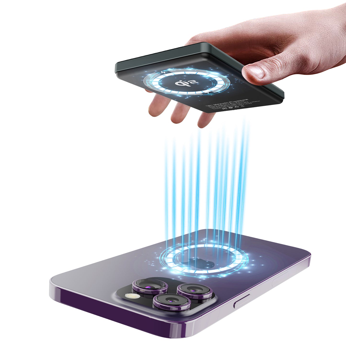 5000mAh Ultra-Thin Portable Magnetic Power Bank