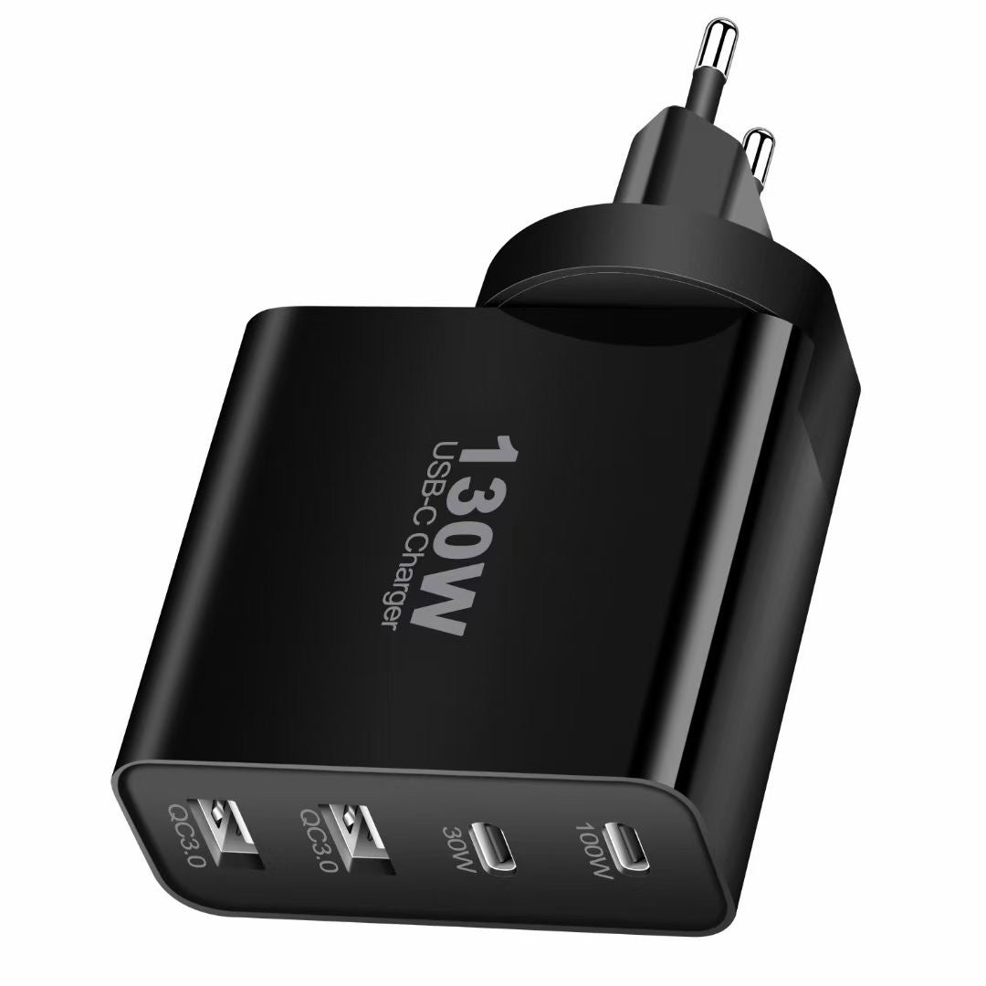 130W 4-in-1 Charger for Laptop Phone Tablet Fast Charging
