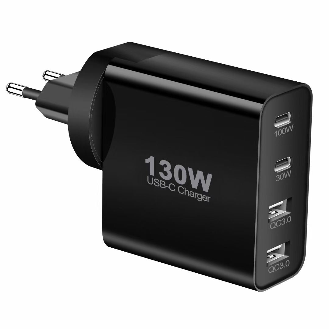 130W 4-in-1 Charger for Laptop Phone Tablet Fast Charging