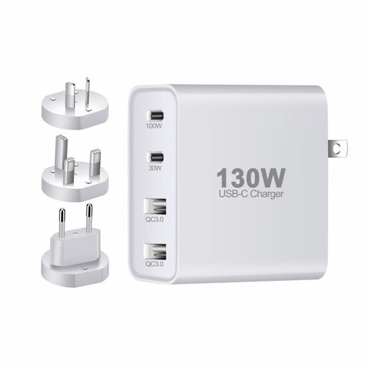 130W 4-in-1 Charger for Laptop Phone Tablet Fast Charging
