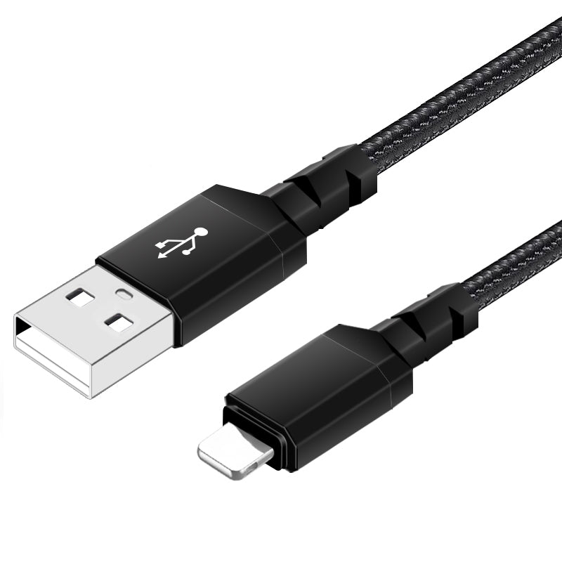 Nylon Braided octagonal mold reinforced 5V2.4A USB Type C Lightning data cable