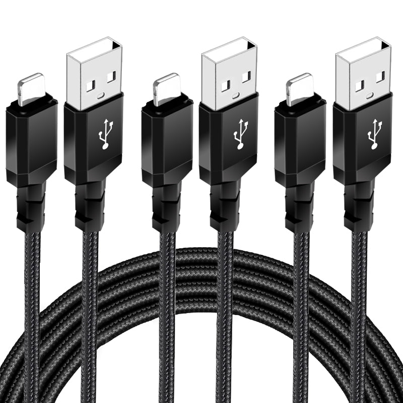 Nylon Braided octagonal mold reinforced 5V2.4A USB Type C Lightning data cable