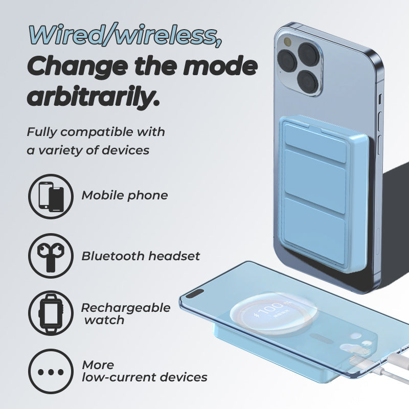 Magnetic Power Bank with Phone Stand and Digital Display