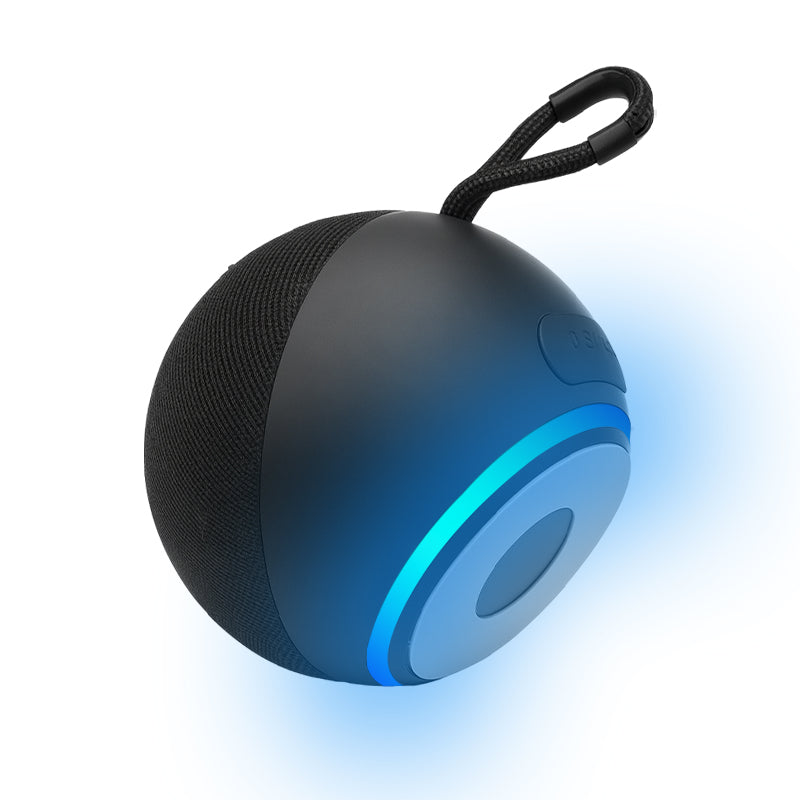 Portable Bluetooth Speaker with Strap and Light