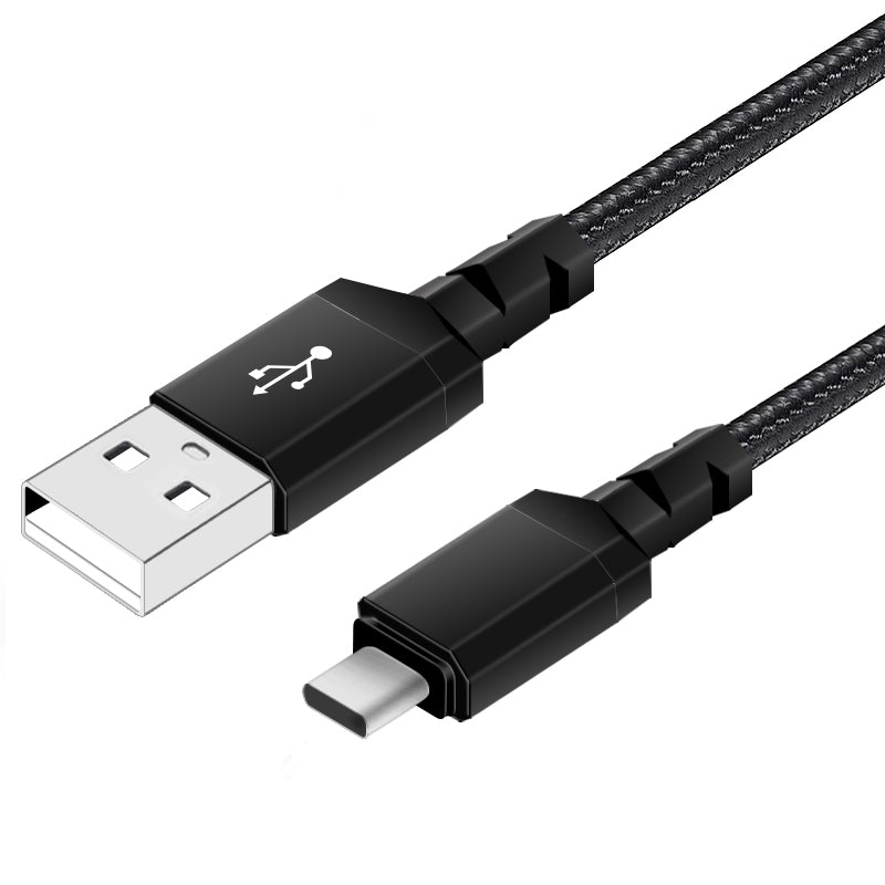 Nylon Braided octagonal mold reinforced 5V2.4A USB Type C Lightning data cable