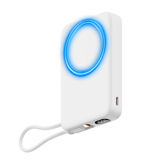10000mAh Thin Portable Magnetic Power Bank with Strap