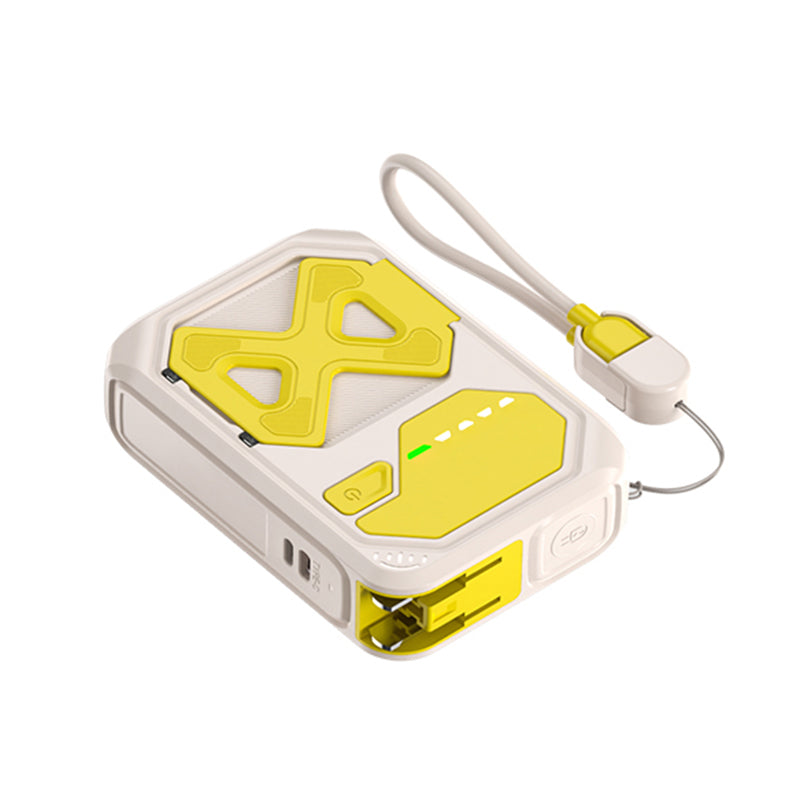 5000mAh MagSafe Power Bank with Stand Plug Lanyard Cable