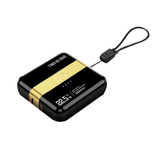 10000mAh Power Bank with Lanyard USB Cable and Display