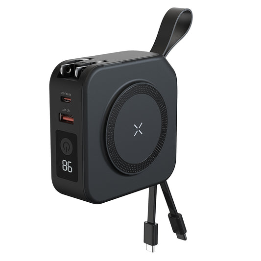 10000mAh Power Bank with Plug Lanyard Cable and Holder