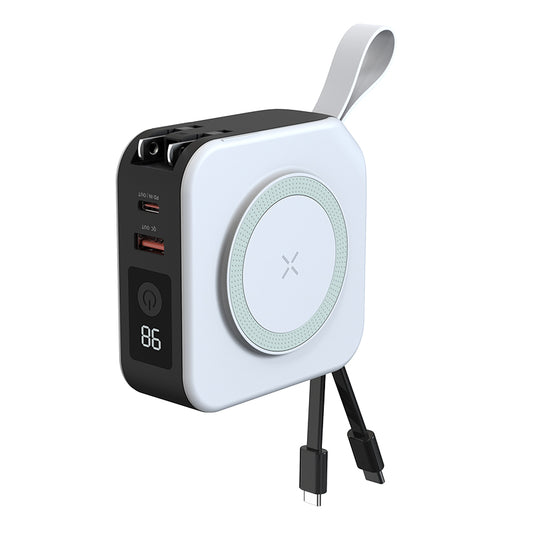 10000mAh Power Bank with Plug Lanyard Cable and Holder