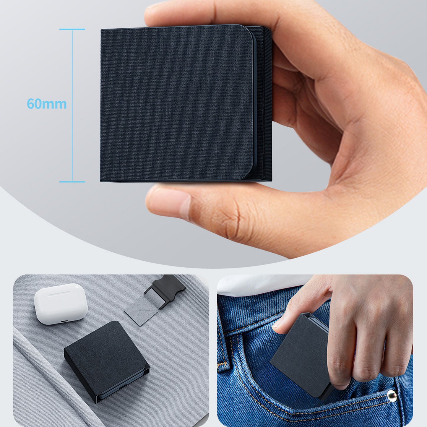 Leather 3-in-1 Foldable Wireless Charger