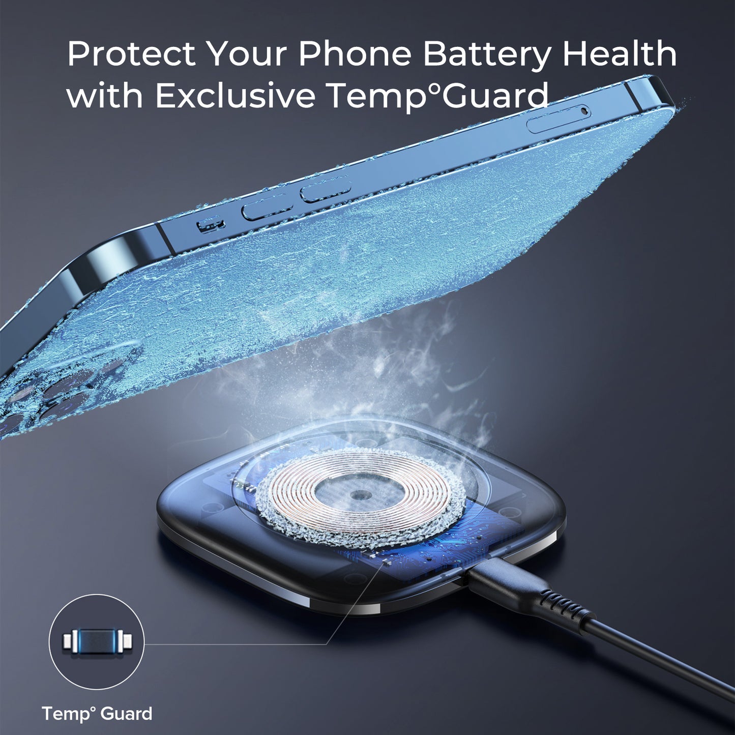 15W Square Wireless Charger Pad