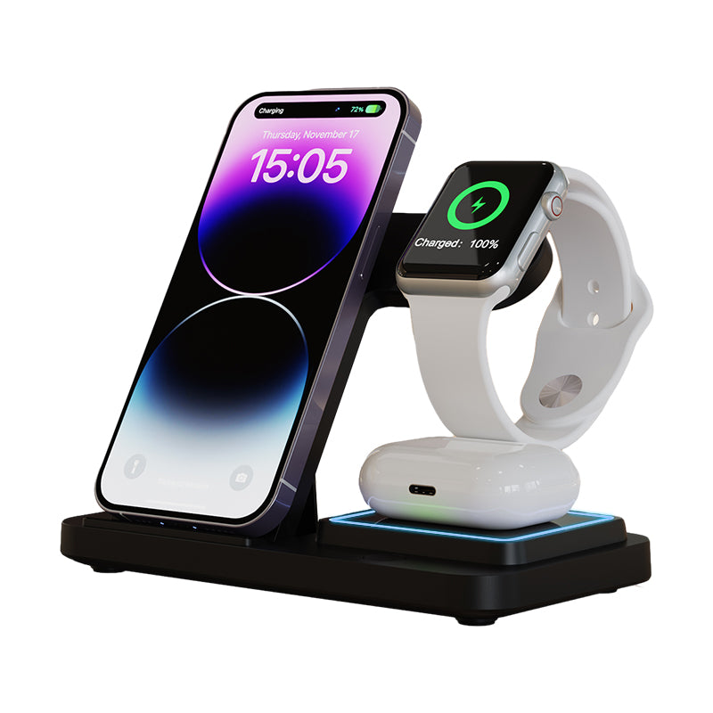 3-in-1 15W Foldable Wireless Charger