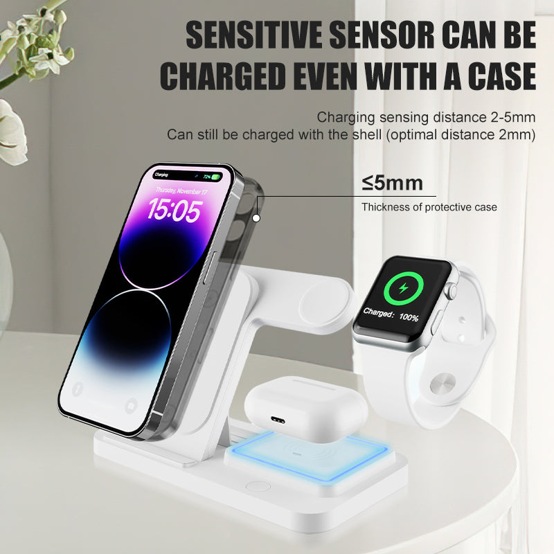 3-in-1 15W Foldable Wireless Charger