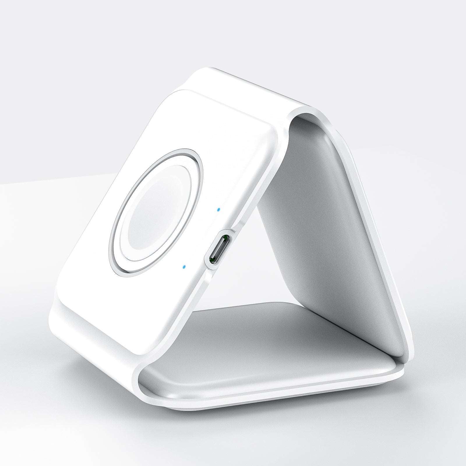 15W Fast Dual Wireless Charging Pad, Includes QuickCharge 3.0 Wall Charger and Cable, Case Compatible for iPhones, Airpods, Galaxy and Other Qi Enabled Devices
