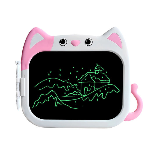 10 Inch Cartoon Shape Cat LCD Memo Pads Electronic Multipurpose Kids Digital Writing Drawing Board