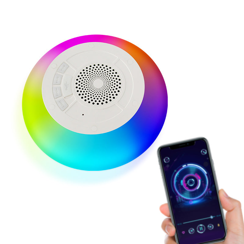 Pool Speaker with Colorful LED Lights Floating Bluetooth Wireless Speaker IPX7 Waterproof for Home Swimming Pool Outdoor Travel