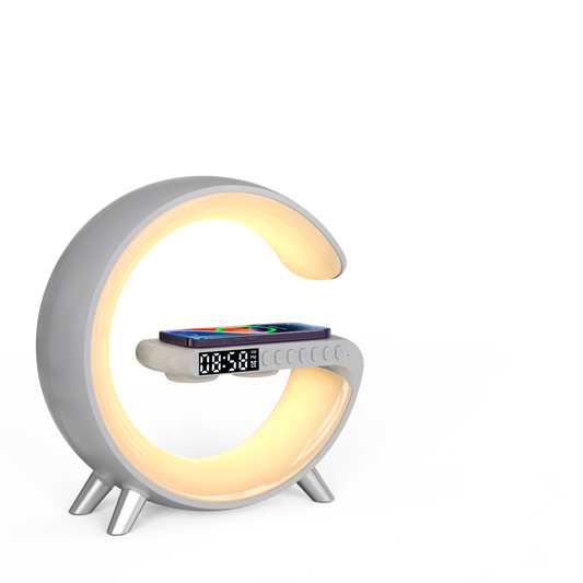 N69 Wireless Charger With Alarm Clock Adjustable Light Bluetooth Speaker For Family