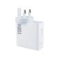 QC USB PD multi port 100W universal wall charger