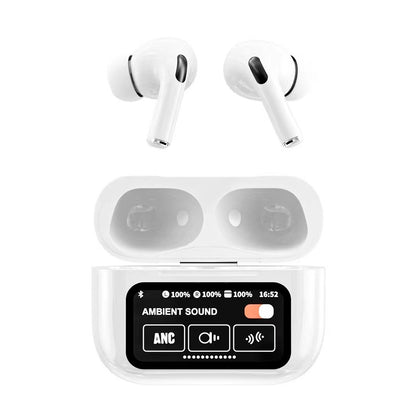 ANC Smart Screen Bluetooth Headphones with APP
