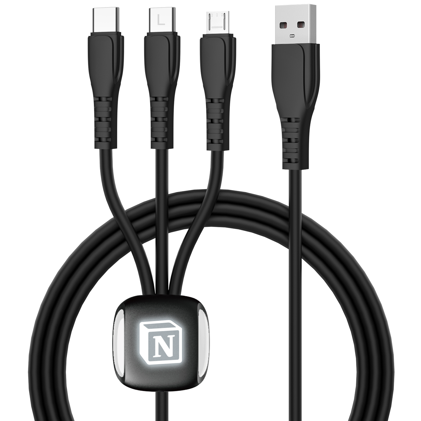 Custom Luminous Logo 4-in-1 USB Cable