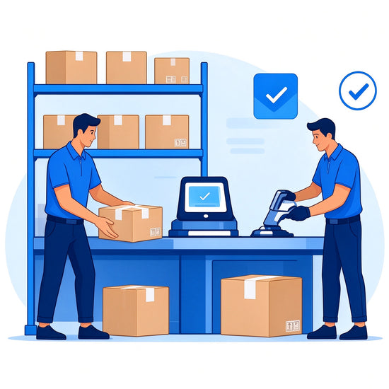 Warehouse pack product with custom branding for branded dropshipping