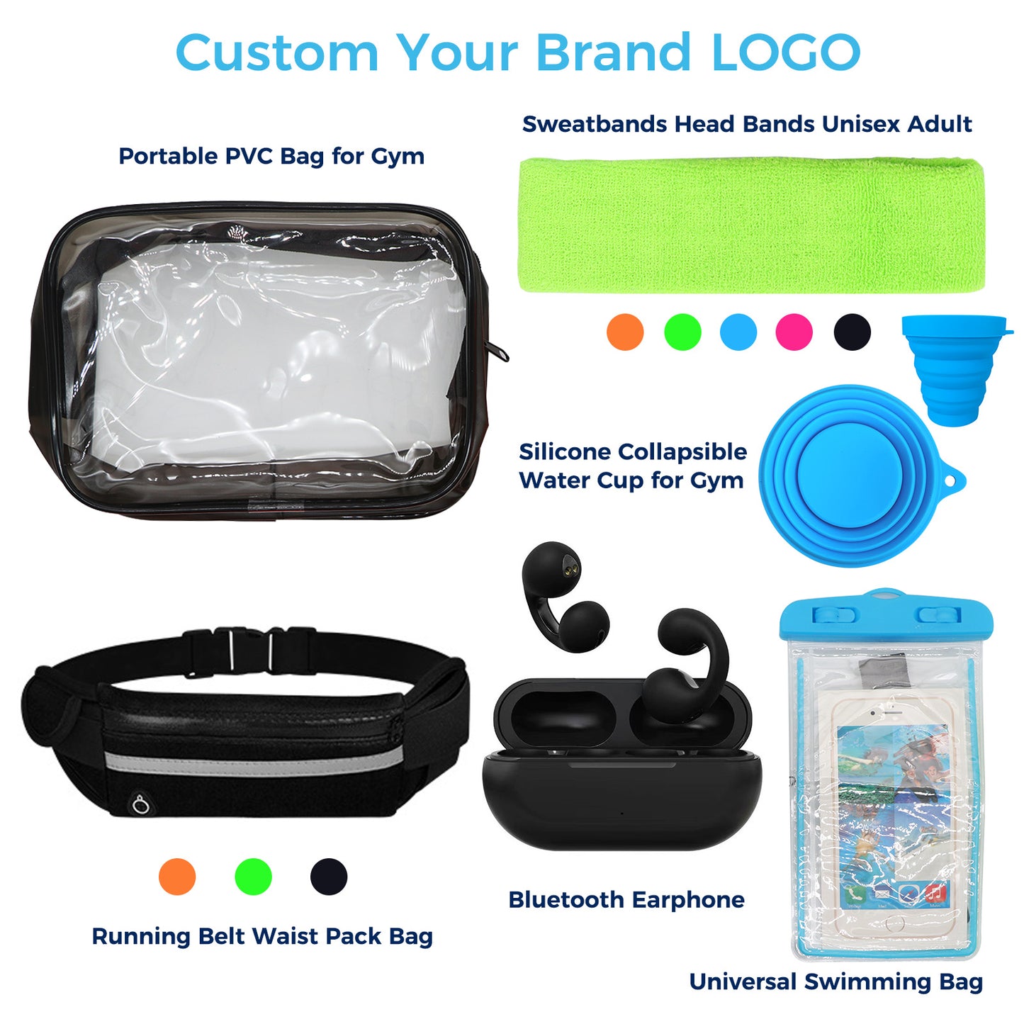 Active Gift Set: Headset, Waterproof Bag & Fitness Gear