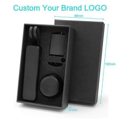 Personalized Gift Set: Power Bank & Bluetooth Earbuds