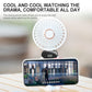 Portable Handheld Fan with Strap and Display