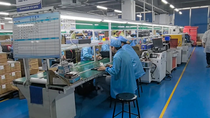 Electronics assembly production line, OEM ODM charging accessories manufacturing banner