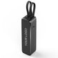 5000mAh mulitifunctional mini portable power bank with cables&torch&phone holders