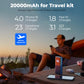 45W 20000mAh Power Bank with Stand and Light