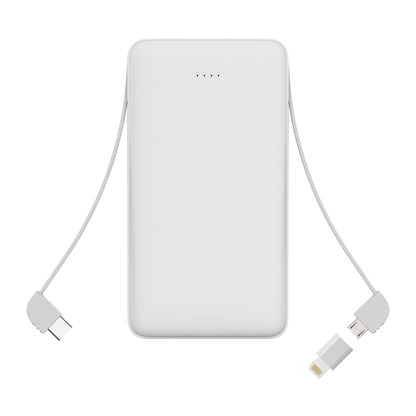 Amazon new trending 10,000 mAh portable power bank with integrated cables