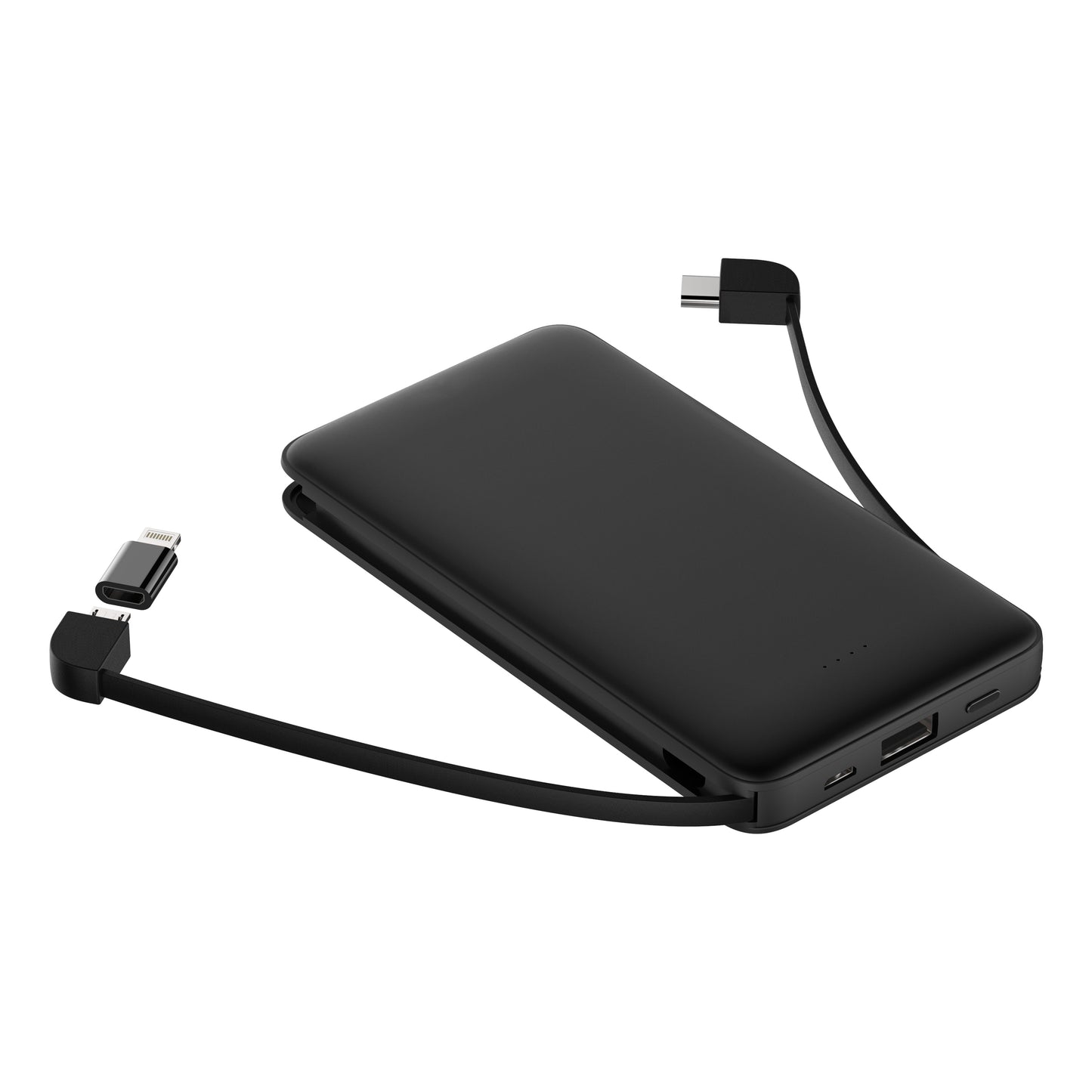 Amazon new trending 10,000 mAh portable power bank with integrated cables