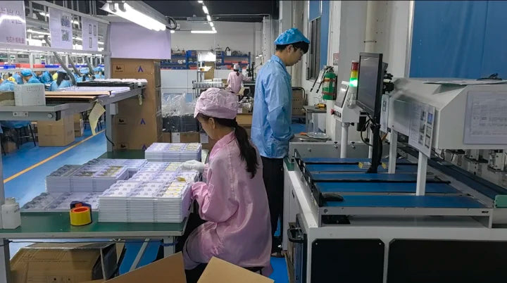 Assembly line packaging for consumer electronic products