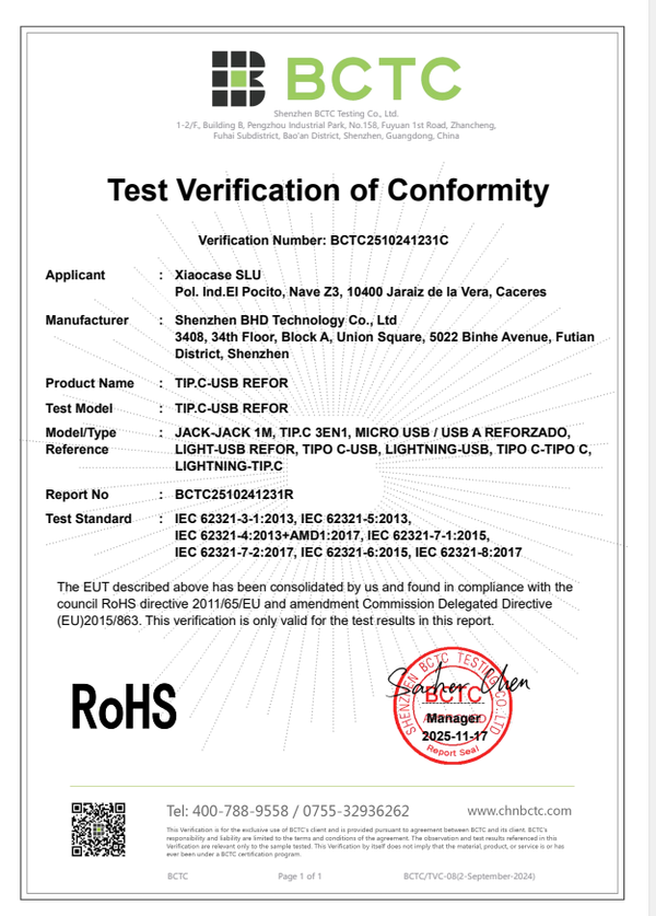 RoHS Certification
