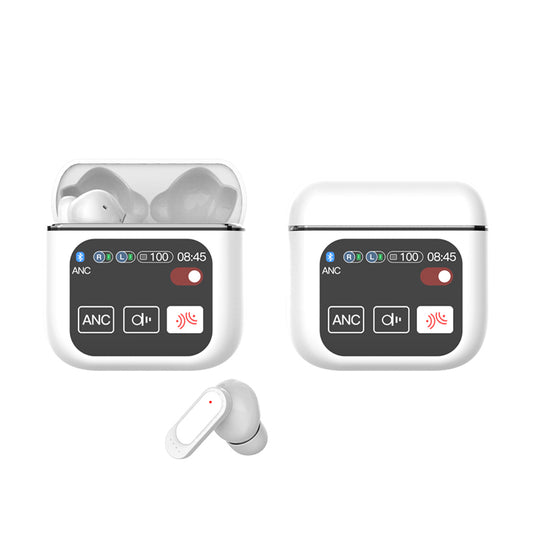 ANC ENC Wireless Earbuds LED Touch Screen