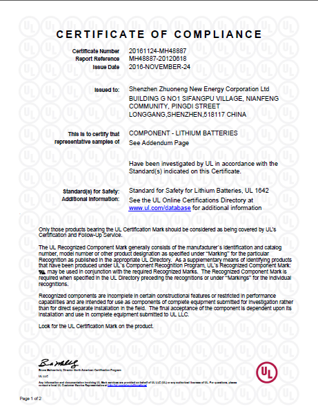 UL Listed