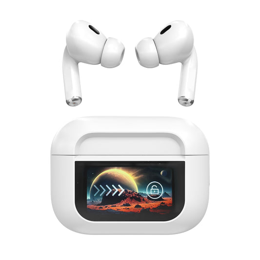 ANC ENC Wireless Earbuds TWS LCD Touch Screen